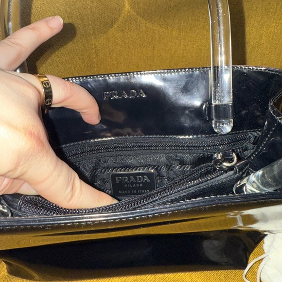 Authentic Prada Limited Edition Patent Leather Runway Bag GUC - Picture 13 of 13